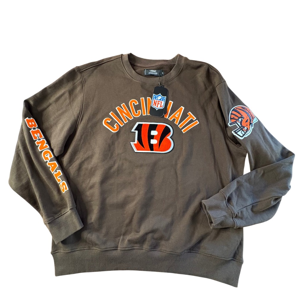 Pro Standard Cincinnati Bengals Mens XL Brown Crewneck Sweatshirt FCI5410178-BRN